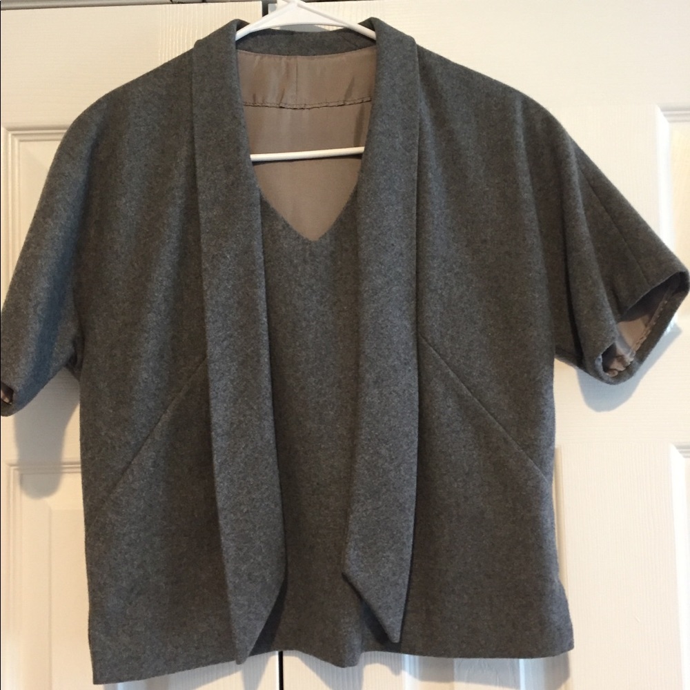 1950s Vintage Wool Short Sleeve Top